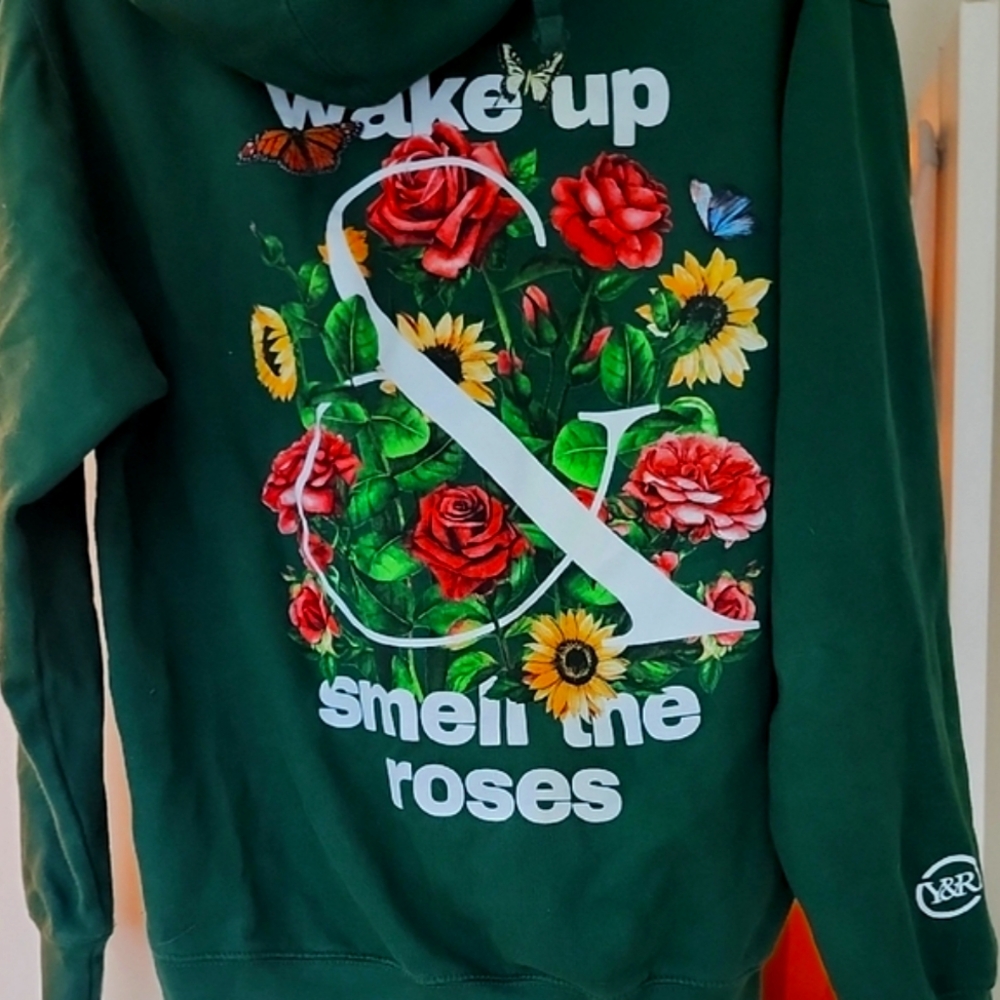 Green Young and Reckless Graphic Hoodie